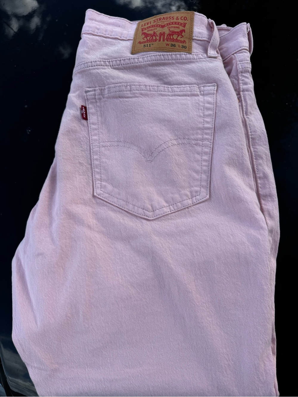 Levi's Pastel Pink Denim Jeans